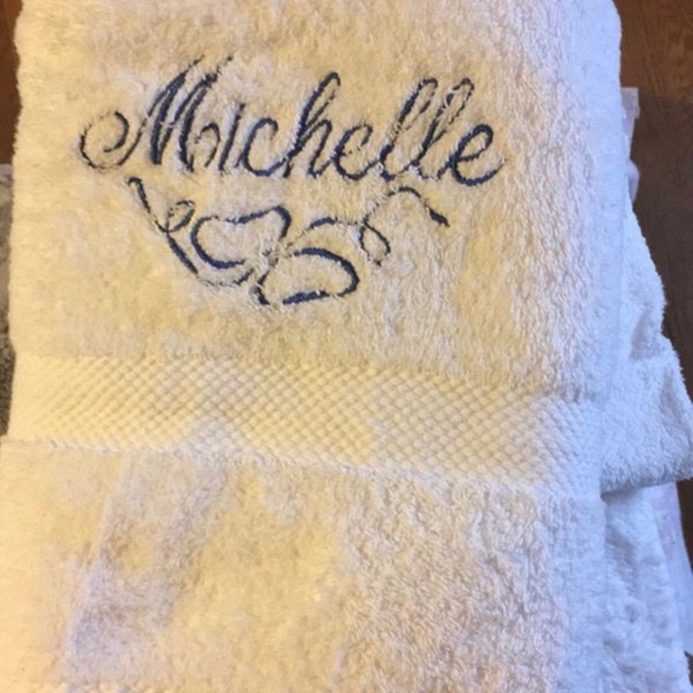 Embroidered towel
